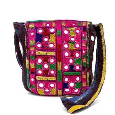 Guadalupe Design Women's Banjara Mochila Bucket Bag In Purple