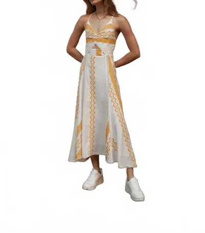 Guadalupe Design Women's Filomena Linen Dress In Yellow