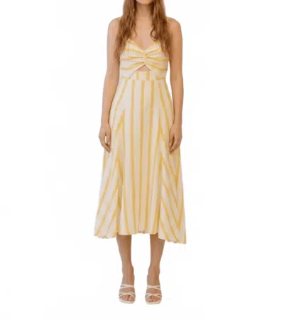 Guadalupe Design Women's Filomena Stripe Dress In Yellow