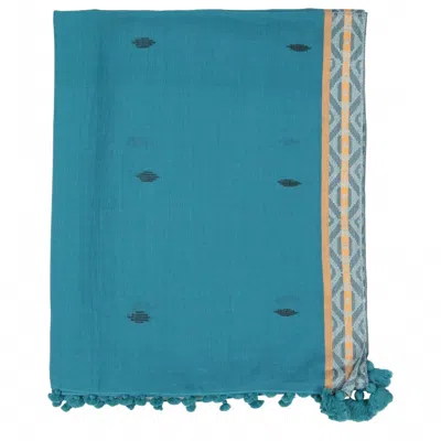 Guadalupe Design Women's Kela Cover Up In Turquoise In Blue