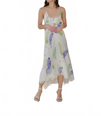 Guadalupe Design Women's Parrot Dress In White