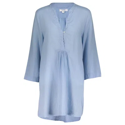 Guadalupe Design Women's Poppy Shirt Dress In Blue
