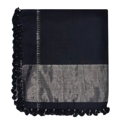 Guadalupe Design Women's Tenley Shawl In Black/silver In Multi