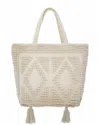 Guadalupe Ibiza Tassel Tote In White