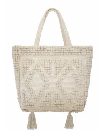 Guadalupe Ibiza Tassel Tote In White