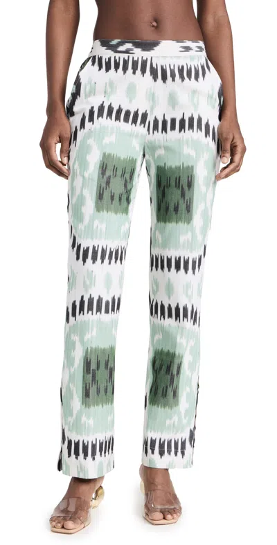 Guadalupe Ikat Trousers Green