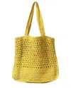 Guadalupe Mali Raffia Tote In Yellow
