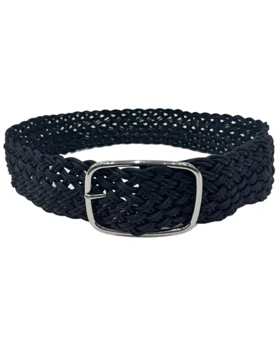 Guadalupe Maya Leather Belt In Black