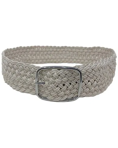 Guadalupe Maya Leather Belt In Gray