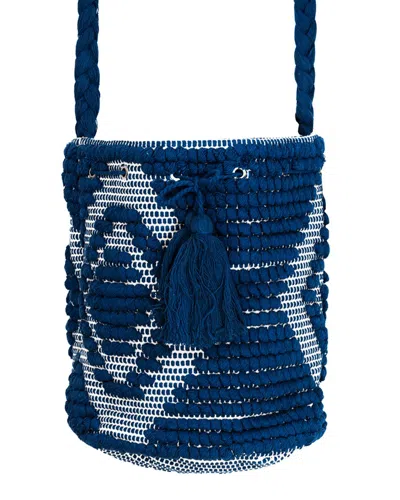 Guadalupe Mochila Bucket Bag In Blue