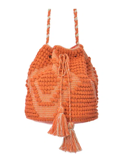 Guadalupe Mochila Bucket Bag In Orange