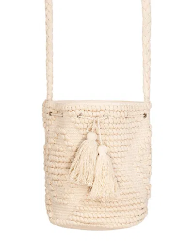 Guadalupe Mochila Bucket Bag In White