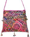 Guadalupe Nikita Banjara Cross Messenger Bag In Pink