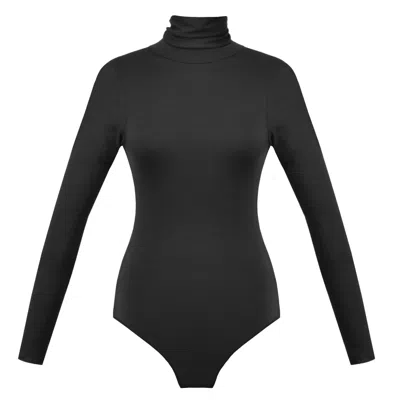 Guaja. Studio Women's Belle Turtleneck Bodysuit - Black