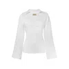 Guaja. Studio Women's Bianca Adjustable Linen Shirt - White