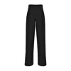 Guaja. Studio Women's Black Elise Wide-leg Linen Trousers