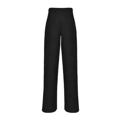 Guaja. Studio Women's Black Elise Wide-leg Linen Trousers