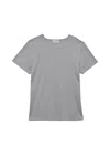 Guaja. Studio Women's Grey Classic Loose Ribbed T-shirt In Grey