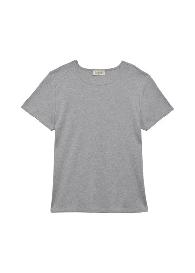 Guaja. Studio Women's Grey Classic Loose Ribbed T-shirt