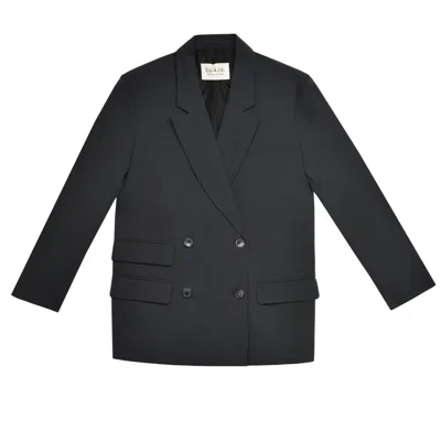 Guaja. Studio Women's Jagger Double-breasted Blazer Black