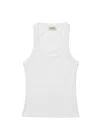Guaja. Studio Women's Jimmy Scoop-neck Ribbed Tank Top - White In White