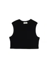 Guaja. Studio Women's Kurt High-neck Cropped Tank Top - Black In Black