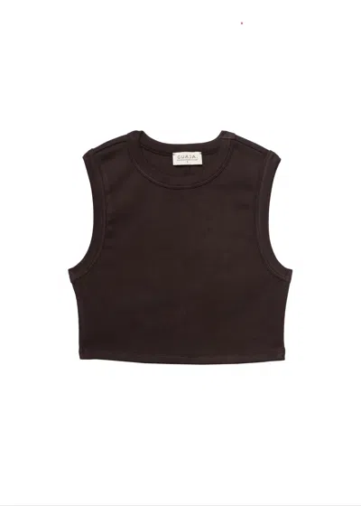 Guaja. Studio Women's Kurt High-neck Cropped Tank Top - Brown