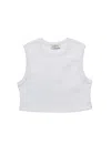 Guaja. Studio Women's Kurt High-neck Cropped Tank Top - White In White