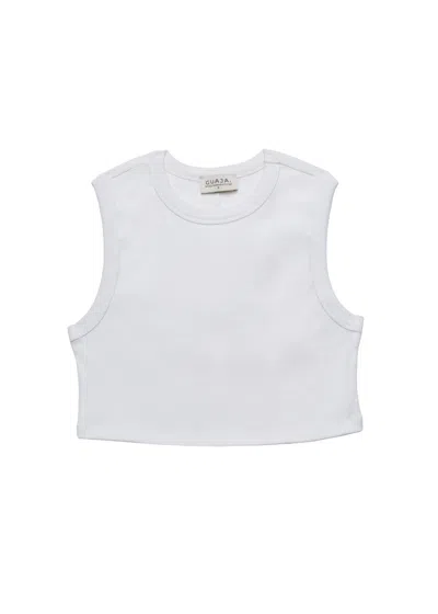 Guaja. Studio Women's Kurt High-neck Cropped Tank Top - White