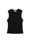 Guaja. Studio Women's Kurt High-neck Tank Top - Black In Black