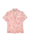Guaja. Studio Women's Molí Silk Shirt In Pink