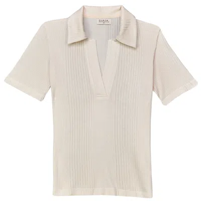Guaja. Studio Women's Neutrals Bella Polo - Beige