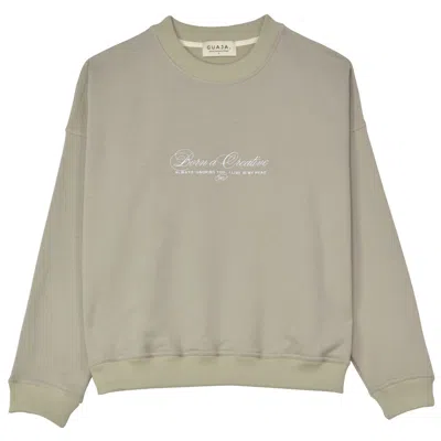 Guaja. Studio Women's Neutrals Comfort Zone Crewneck - Taupe In White