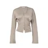 Guaja. Studio Women's Neutrals D'arc Blouse - Taupe