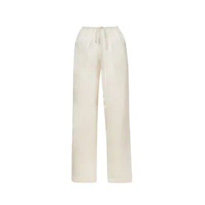 Guaja. Studio Women's Neutrals Giulia Loose Satin Pants - Beige