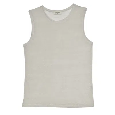 Guaja. Studio Women's Neutrals Sleeveless Linen T-shirt - Beige