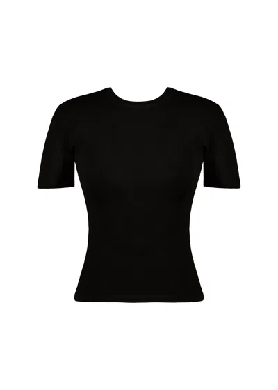 Guaja. Studio Women's Nineties Fitted T-shirt - Black
