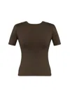 Guaja. Studio Women's Nineties Fitted T-shirt - Brown In Brown