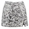 Guaja. Studio Women's Silver Alix Sequins Wrap Mini Skirt In Silver