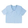 Gualdoni Paris Wien Women's Blue The Cassis Blouse In Blue