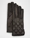 Guanti Giglio Fiorentino Men's Napa Snap Touchscreen Gloves In Brown