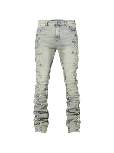 Guapi Aviation Clasp Jeans In Blue
