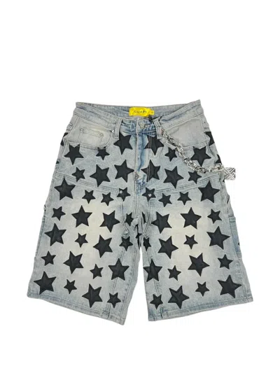 Guapi Blue Stars V2 Denim Shorts