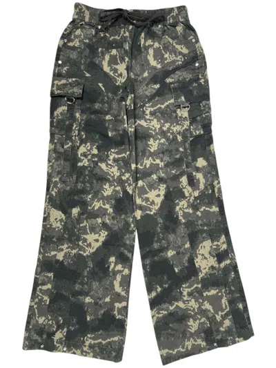 Guapi Camouflage-print Jeans In 绿色