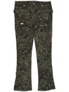 Guapi Camouflage-print Jeans In Grün