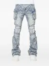 Guapi Coffin Arc Embellished Jeans In Blue