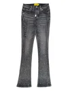 Guapi Crystal-embellished Jeans In Black