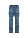 Guapi Hell Dragger Laser-etched Jeans In Pattern
