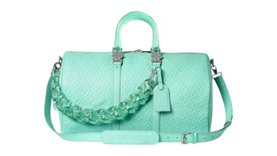 Pre-owned Guapi Men's  Duffle Bag In Tiffany Blue