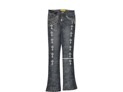 Pre-owned Guapi Men's  Heavens Vault Denim In Obsidian Black